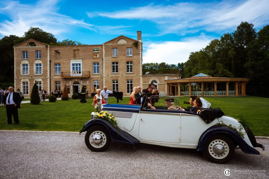 chateau de morbecque - location de voiture de mariage