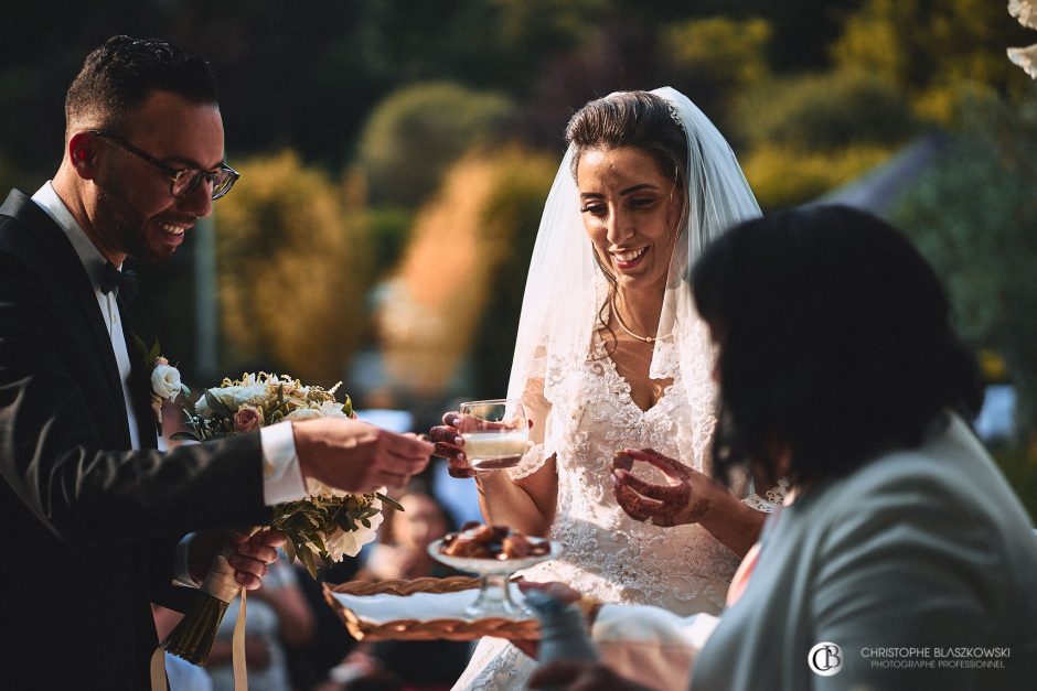 Photographe Mariage | Un mariage oriental au château de Bourgogne : Une célébration majestueuse pour Dhabia et Monir