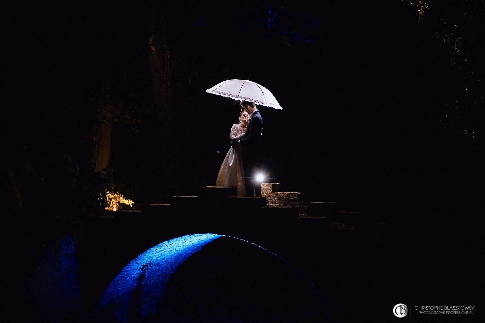 mariage clos barthelemy - photo des mariés de nuit