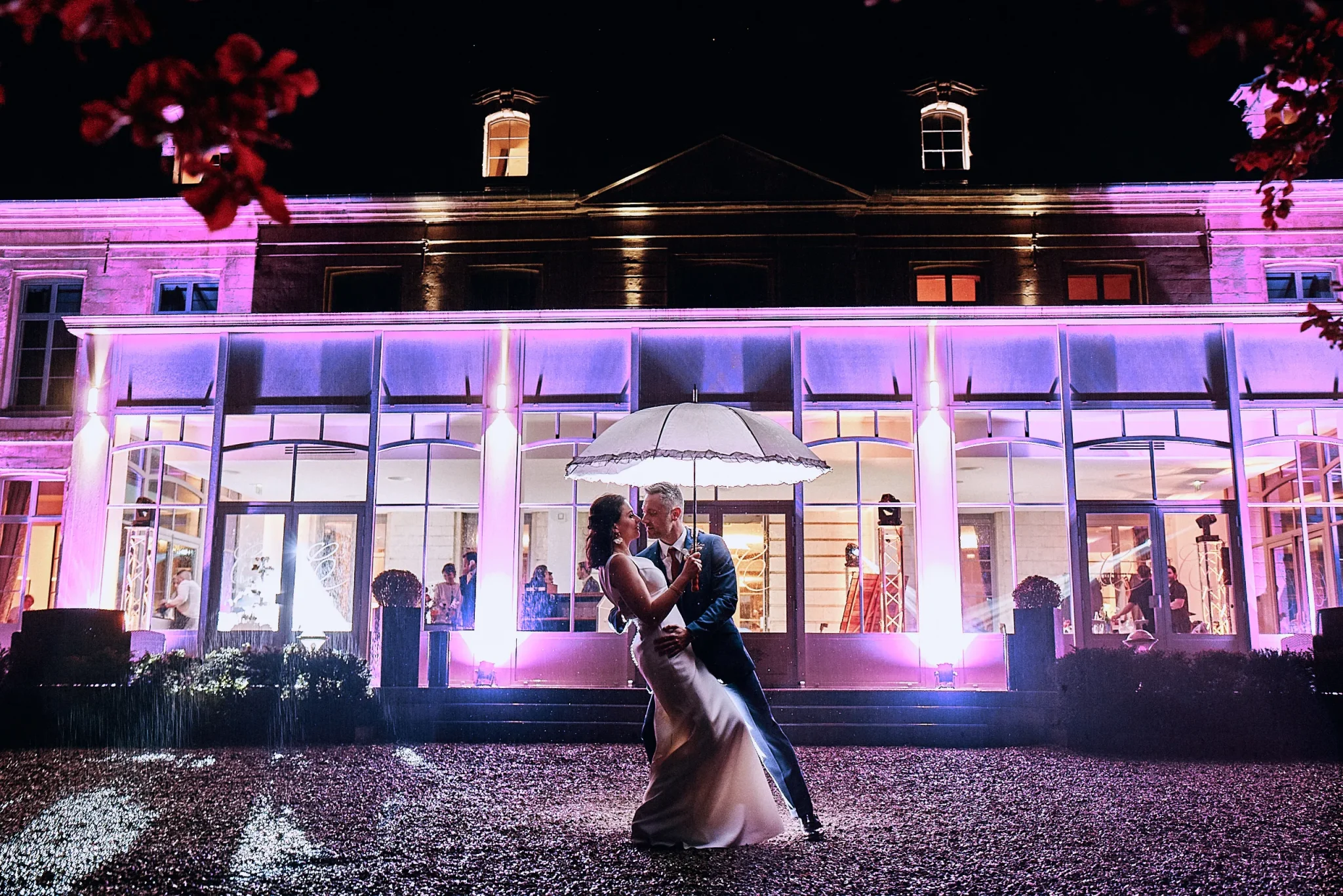 Photo de nuit au Château de Couturelle