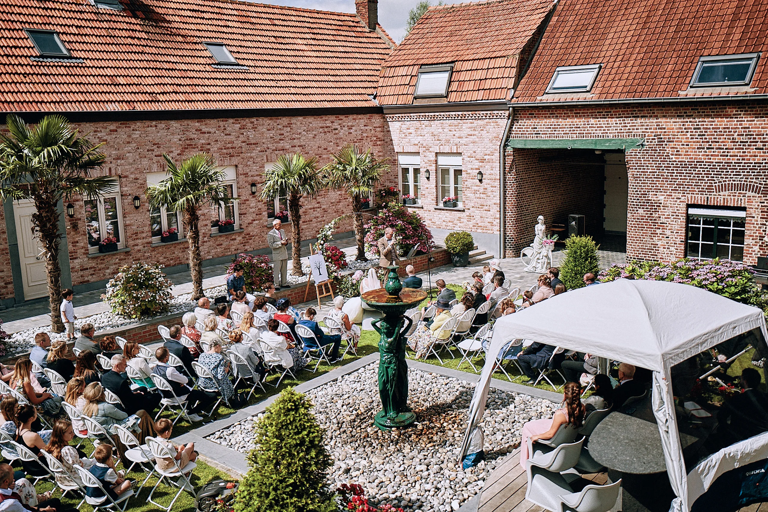 Mariage à la Fontaine de la Lys au Bizet